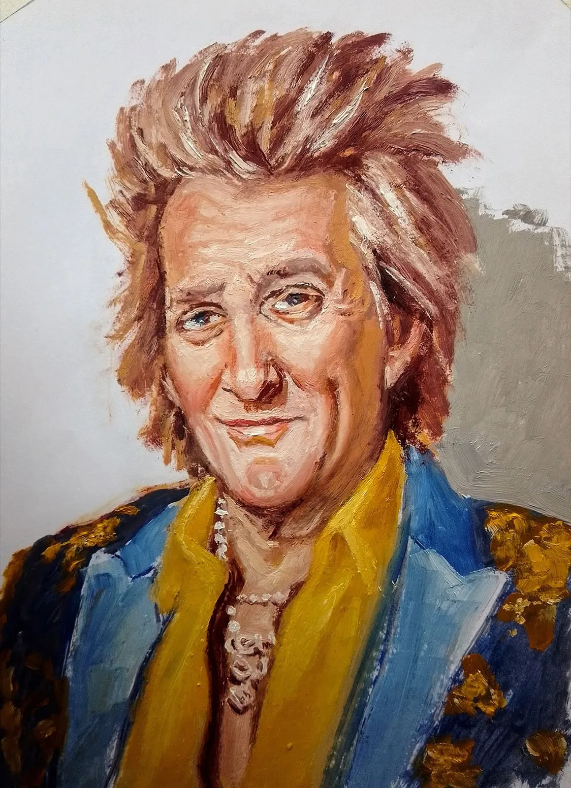 Oljemålning Rod av Joaquim Varanda