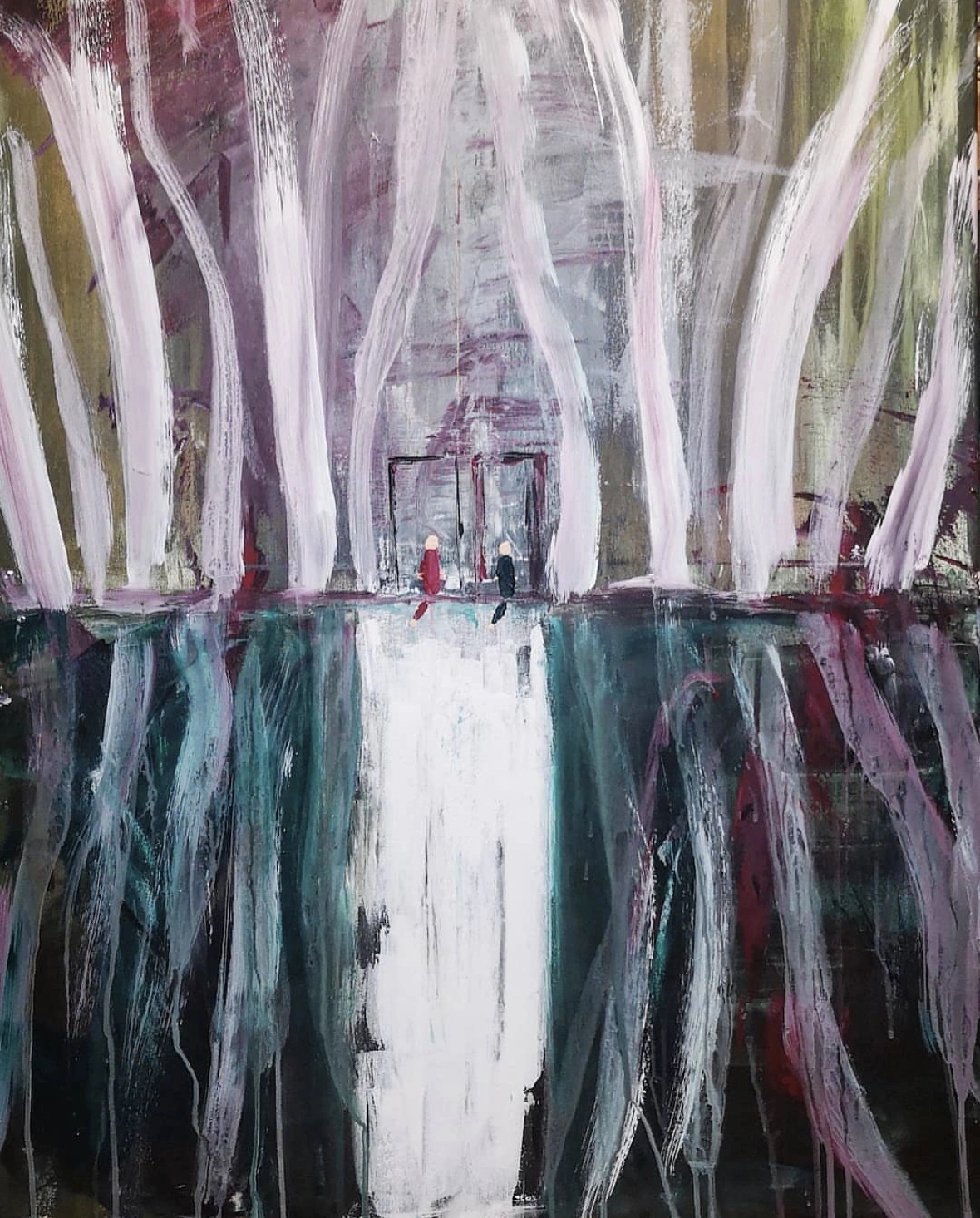 Akrylmålning 𝑅𝑂𝑂𝑇𝑆 av Olivia Nilsson