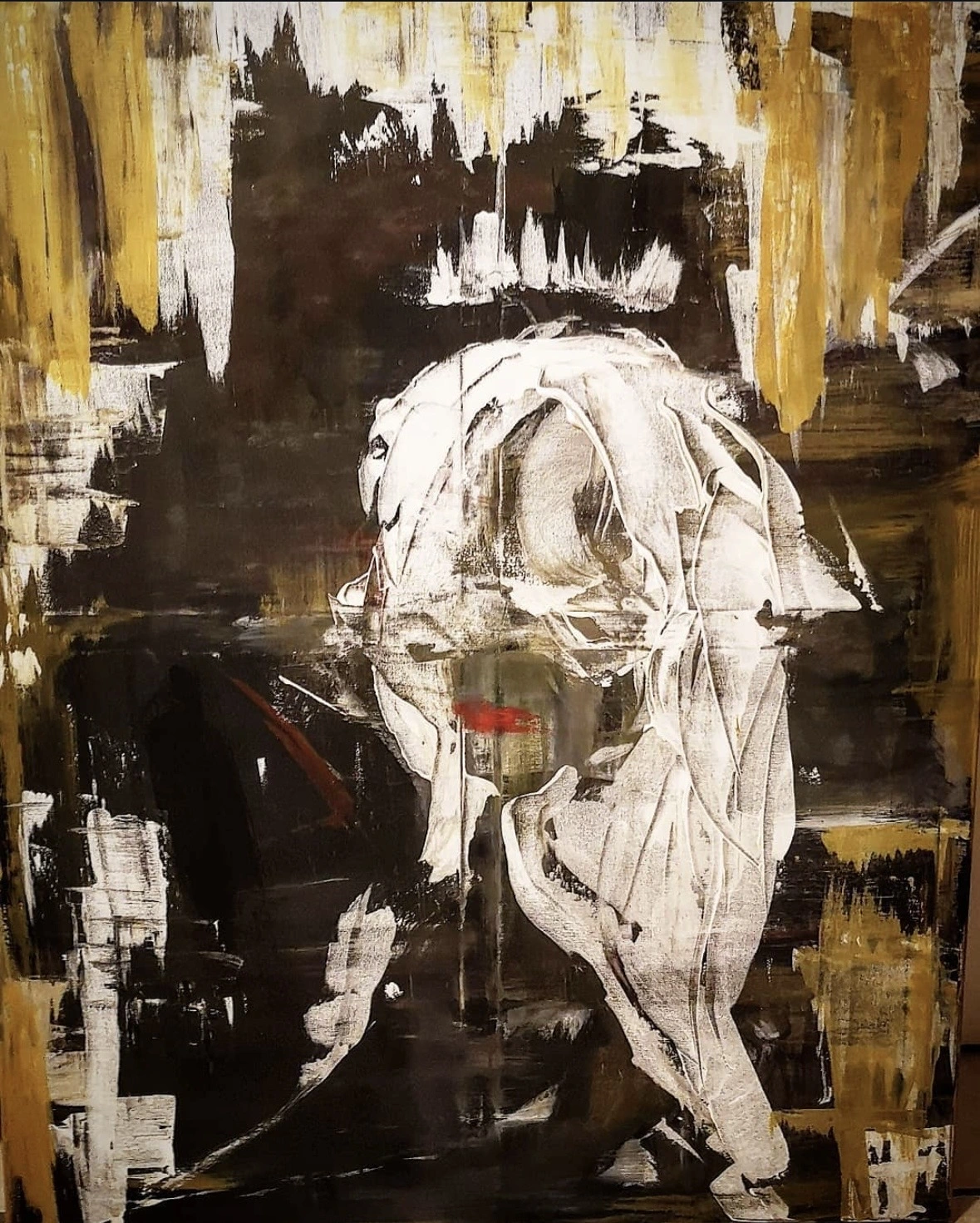 Akrylmålning 𝑄𝑈𝐸𝐸𝑁 av Olivia Nilsson
