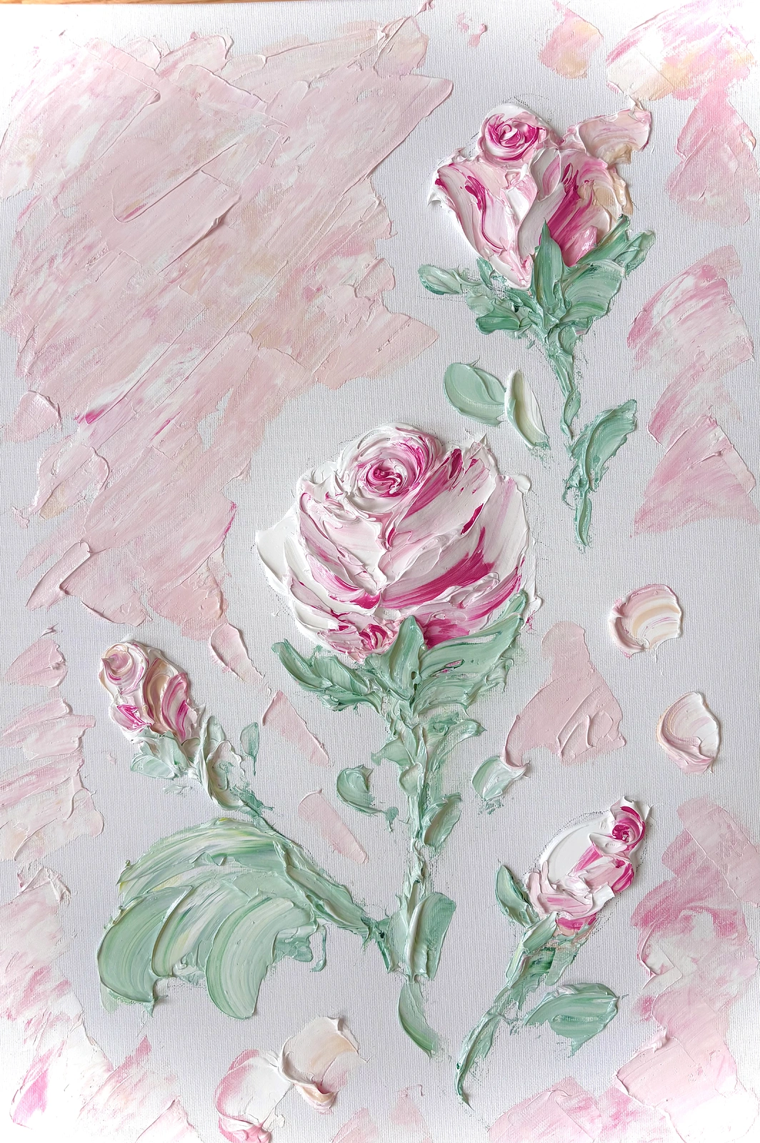 Akrylmålning Rosendröm av Anna-Maria Andersson