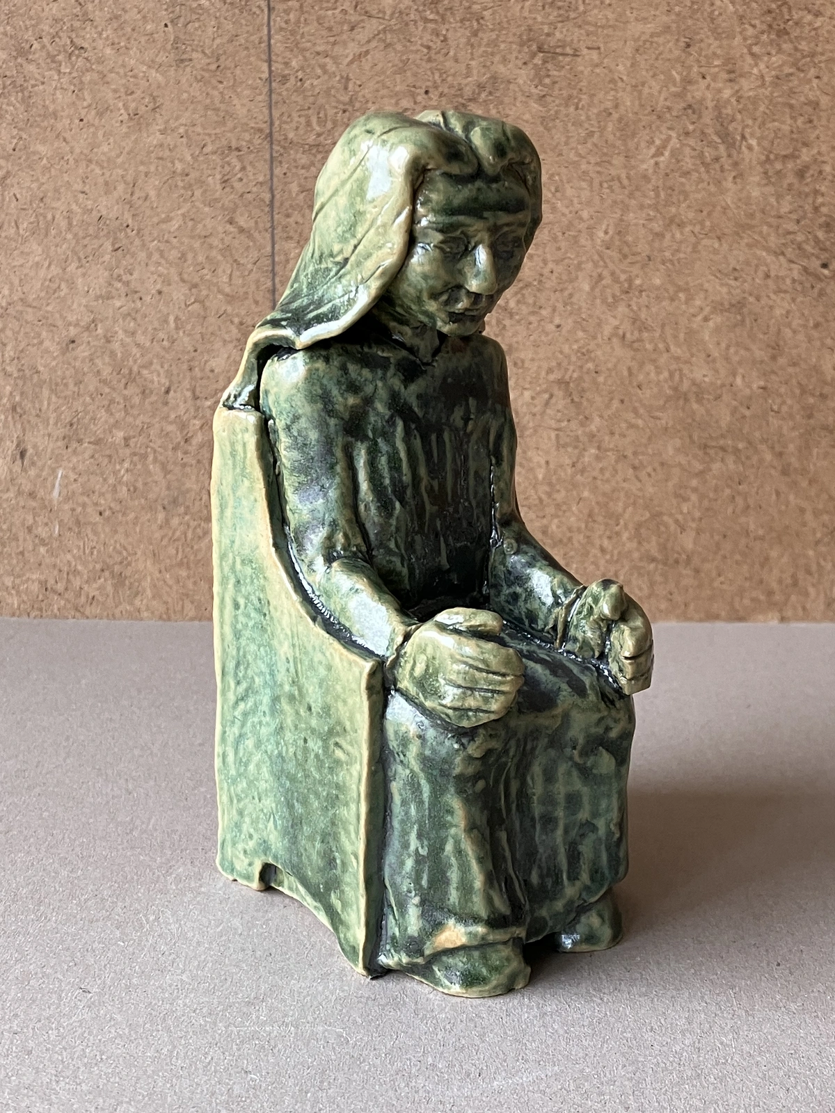 Skulptur Åldrande madonna av Anders Persson