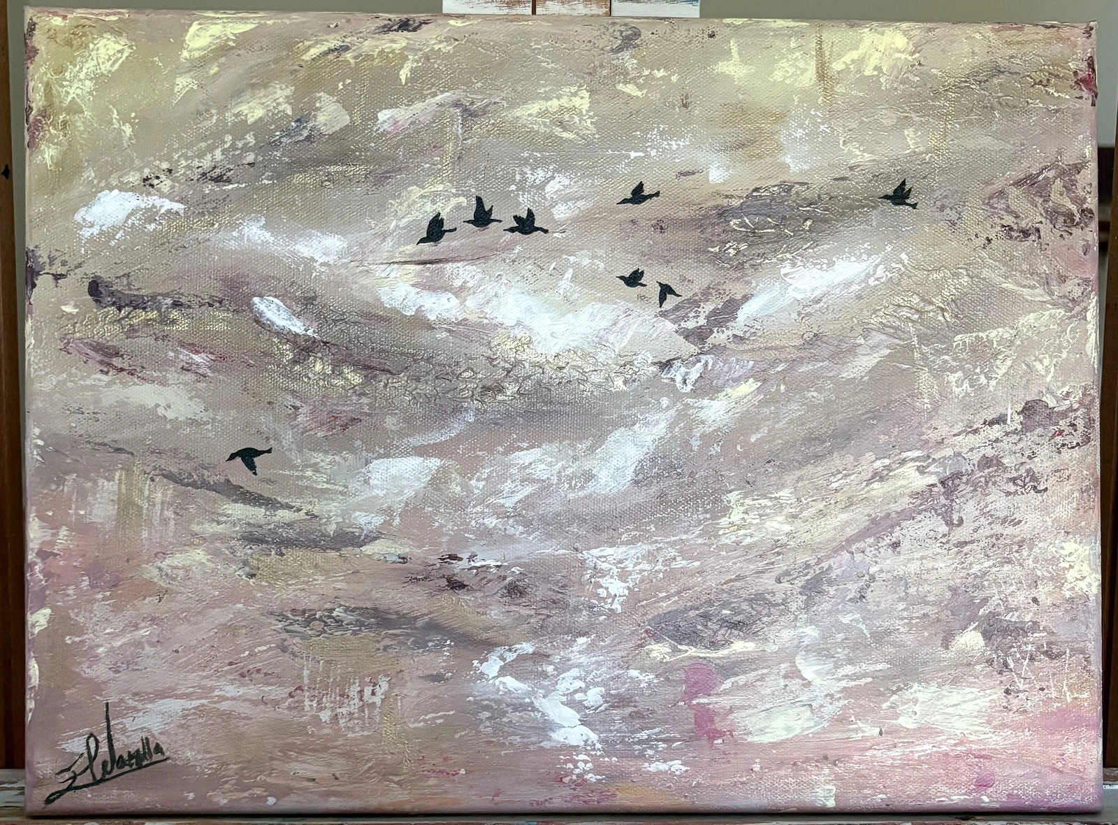 Akrylmålning Untitled #3 av Emmas Nova Watolla