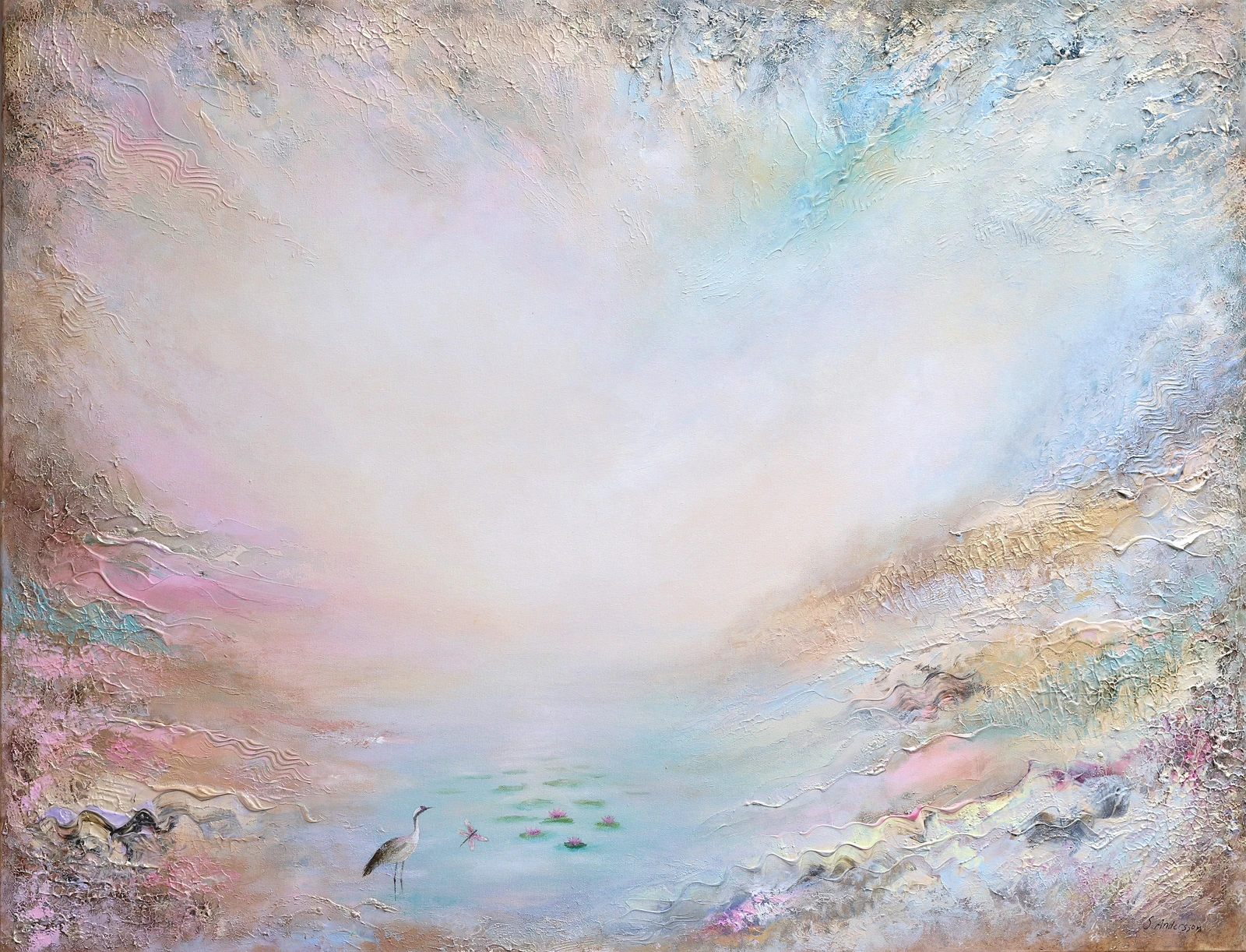 Akrylmålning Moment of Stillness av Sanna Andersson