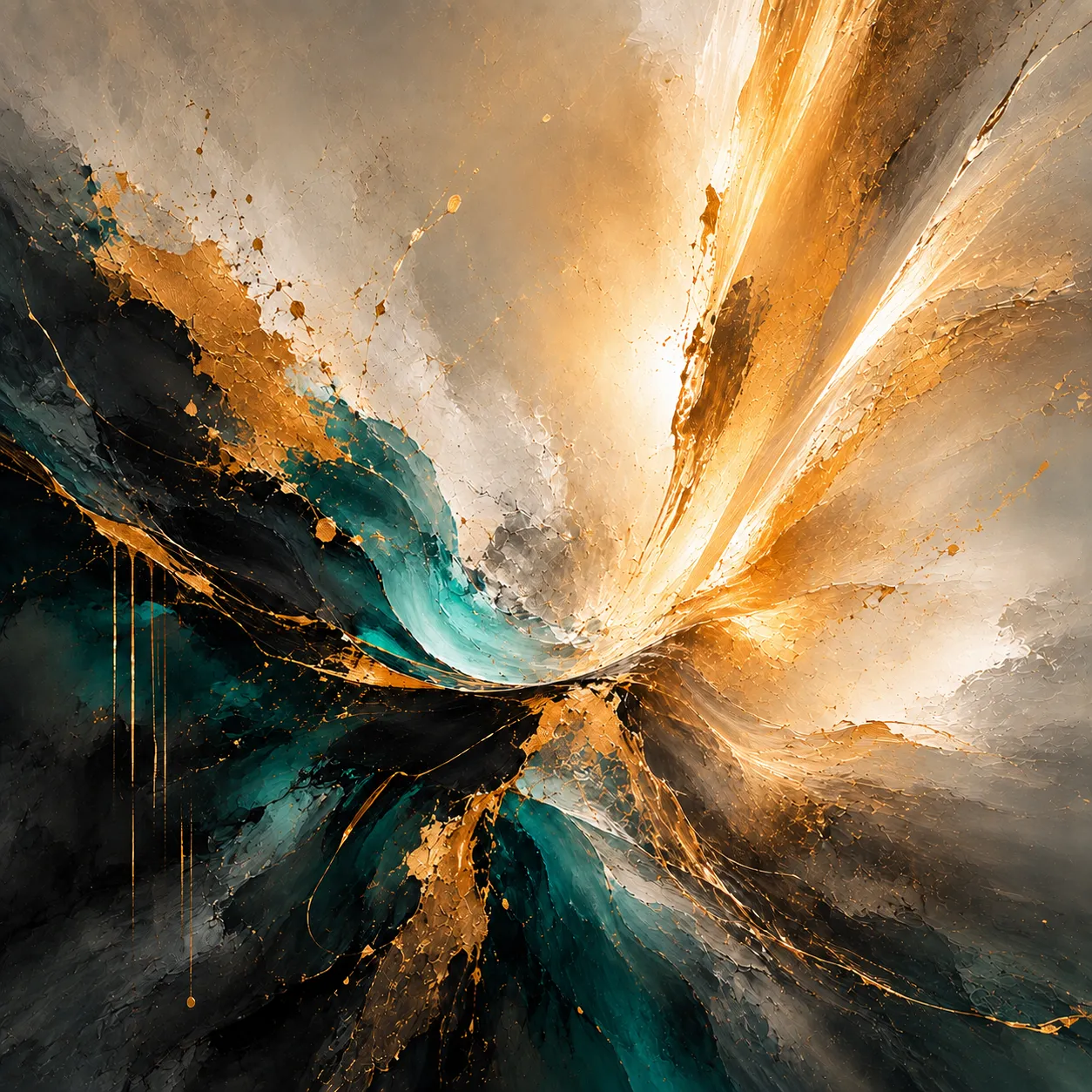 Akrylmålning The Moment Light Broke Free av Jimmy Persson