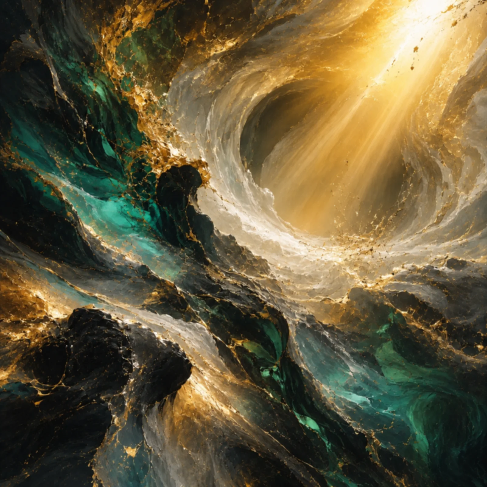 Oljemålning Where the Infinite Breaks into Light av Jimmy Persson