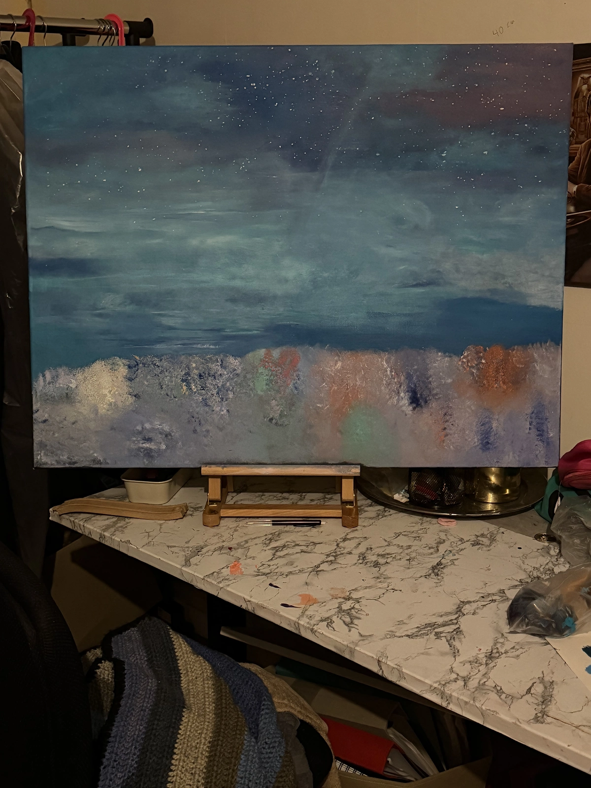 Akrylmålning The Sky Is The Limit av Art By Fe.Wi Wik