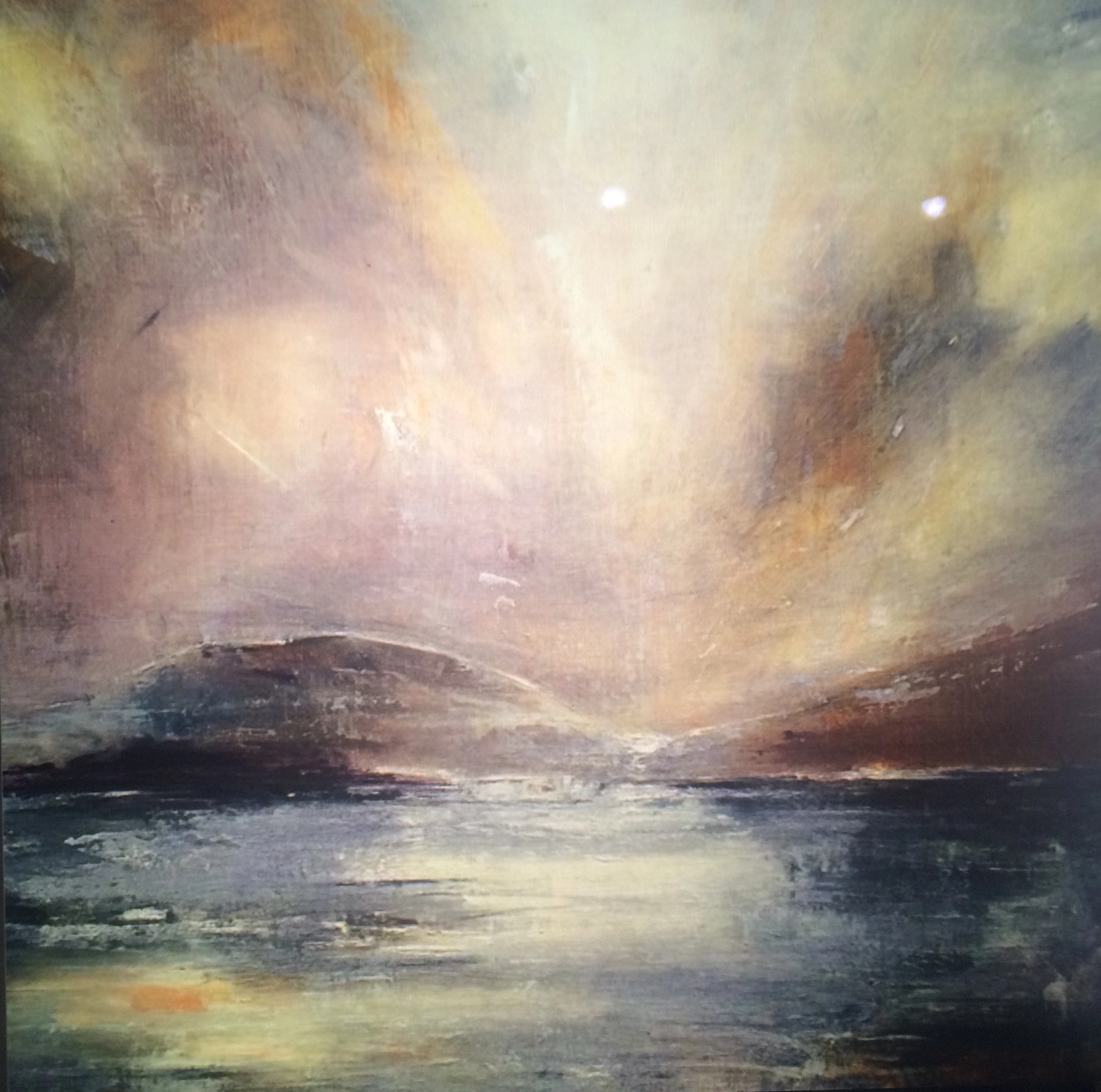 Oljemålning "Rebirth" av Peter Buchar