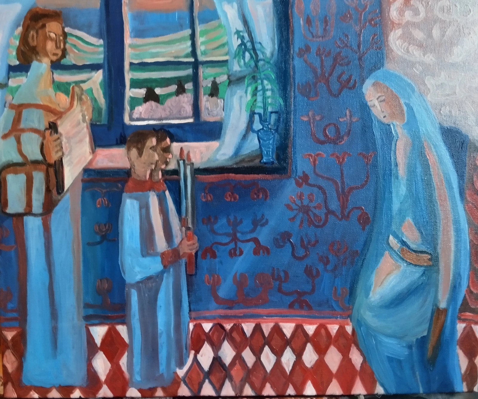 Oljemålning En kopia av Maurice Denis av Aminazin Van-Gogin
