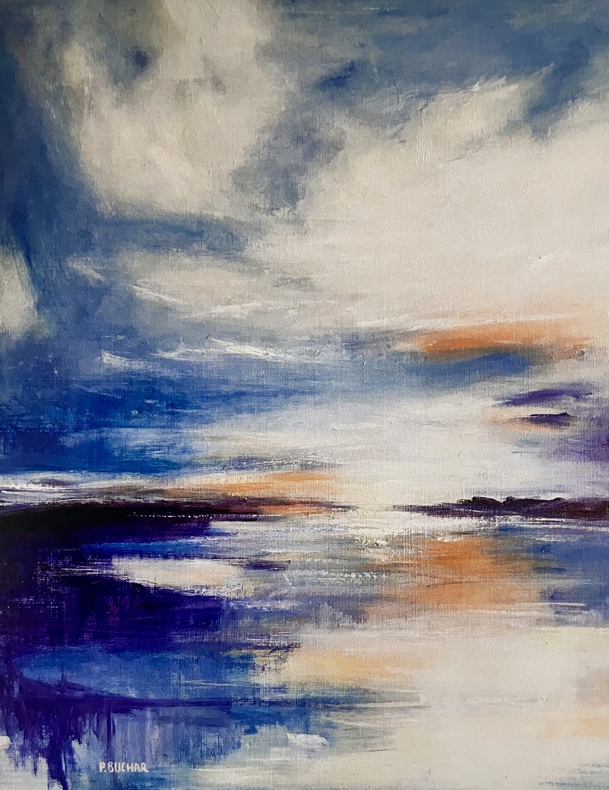 Oljemålning ”Daydreaming” av Peter Buchar