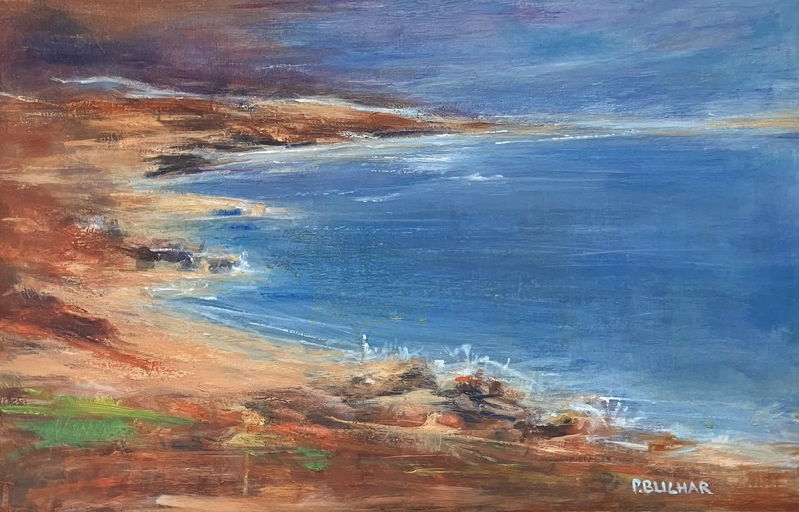 Oljemålning ”La Costa” av Peter Buchar