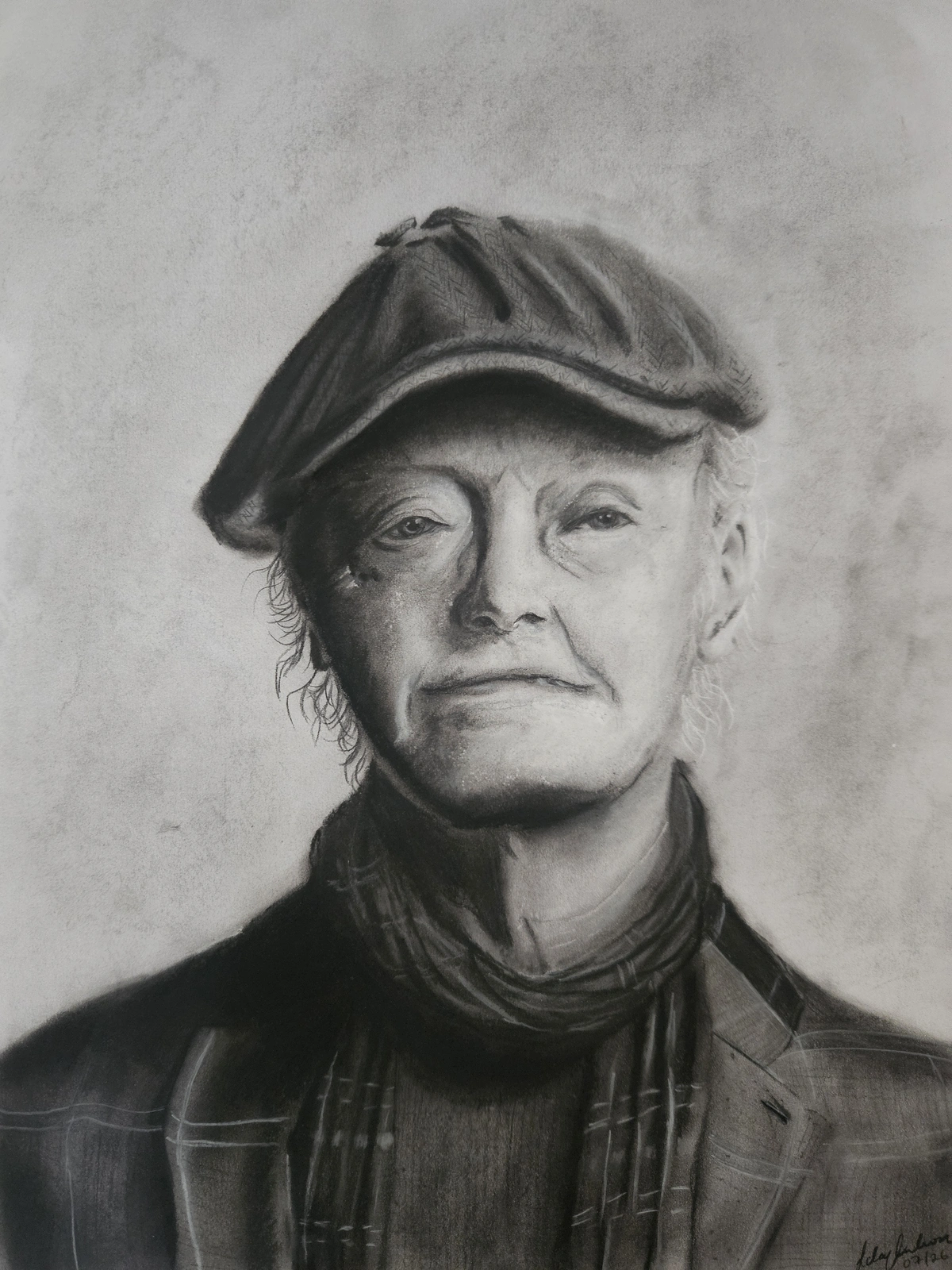 Soft pastel portrait av Ida Axelsson