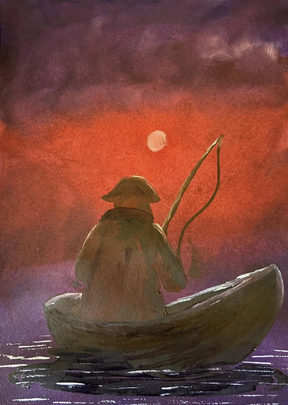 Akrylmålning Välkommen tystnad av Ann-Christin (Acmpainting) Martinsson