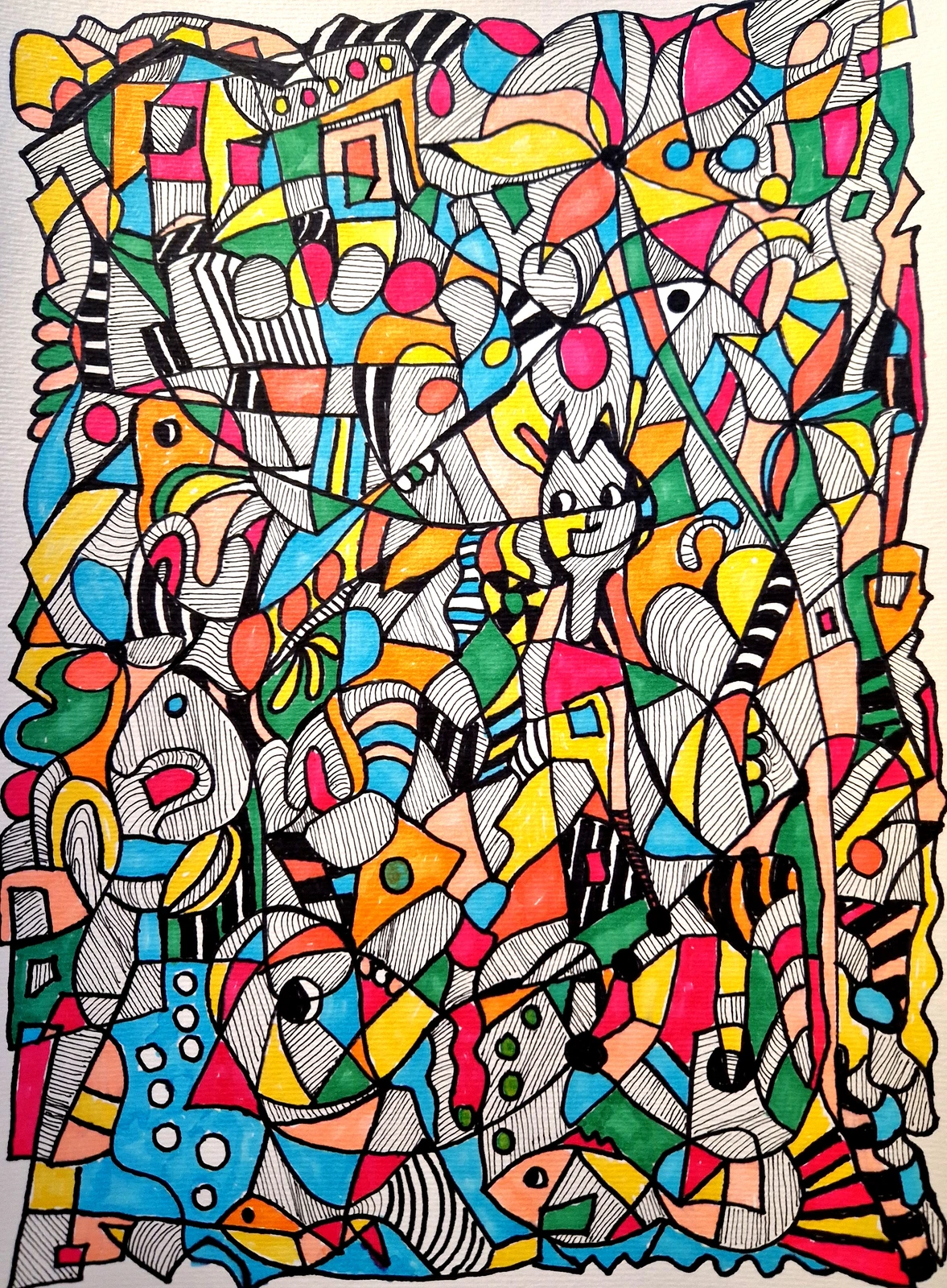 Doodle-of-the-day-2 av Birgitta Jonsson Bijon Art