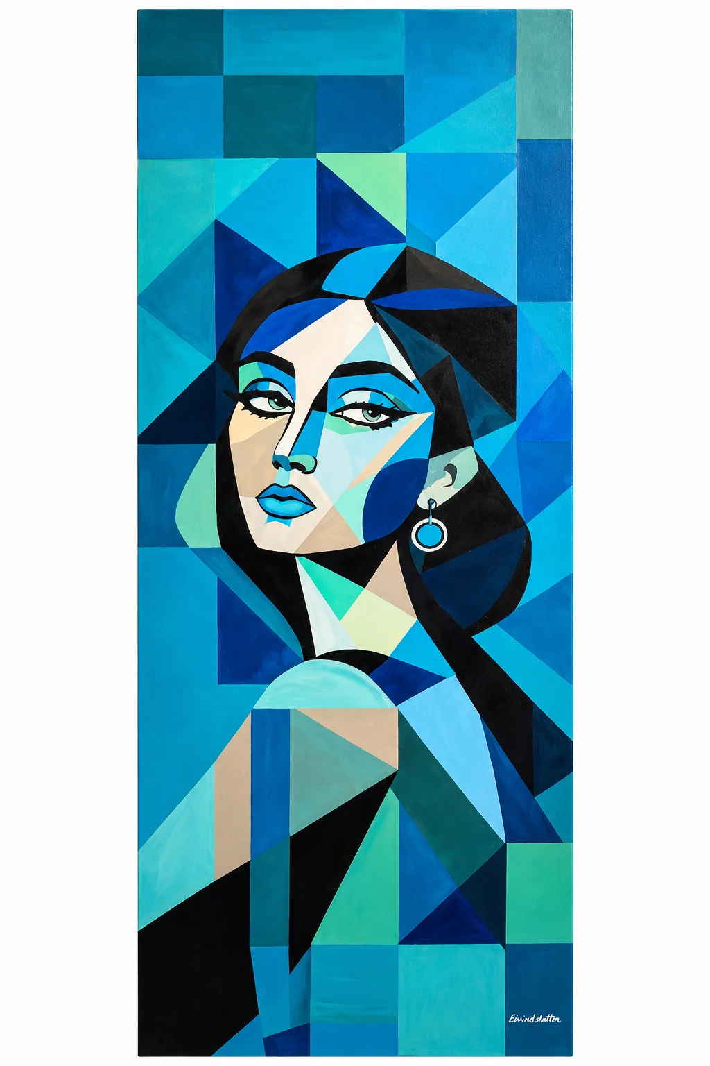 Akrylmålning A study of Blue av Anna-Therese Eivindsdotter