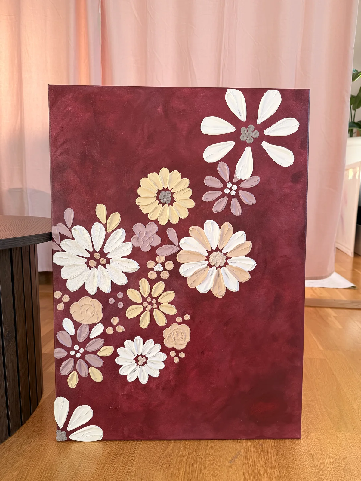 Akrylmålning Floral series av Sabine Rådlund