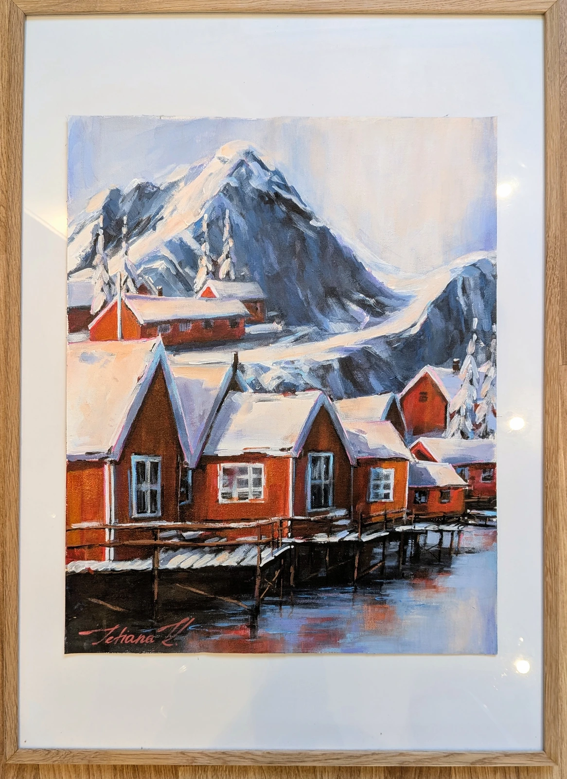 Akrylmålning Winter days av Tetiana K
