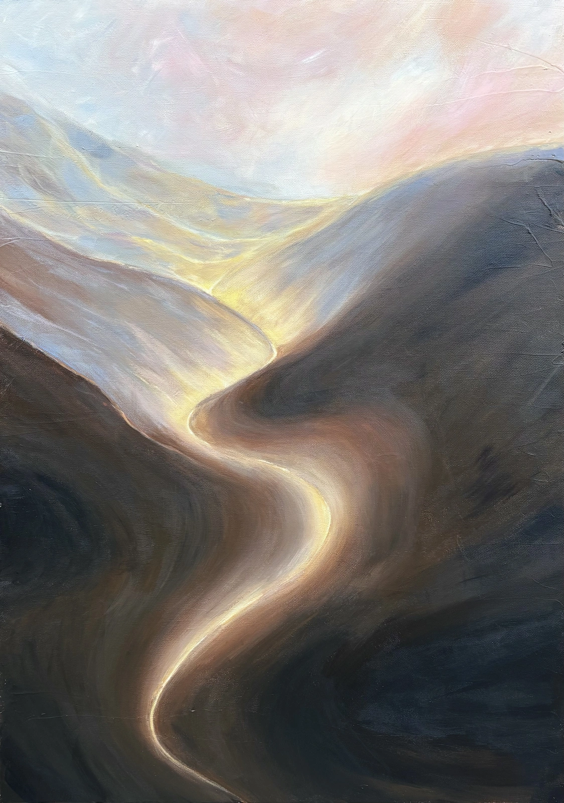 Akrylmålning The Path that Appears av Alyona Siergieieva - Designfull Art