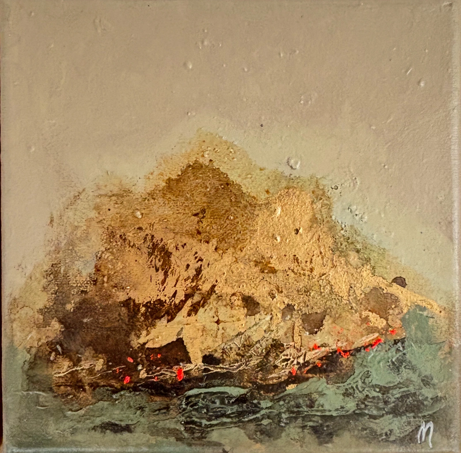 Akrylmålning The storm av Martina Brantfelt