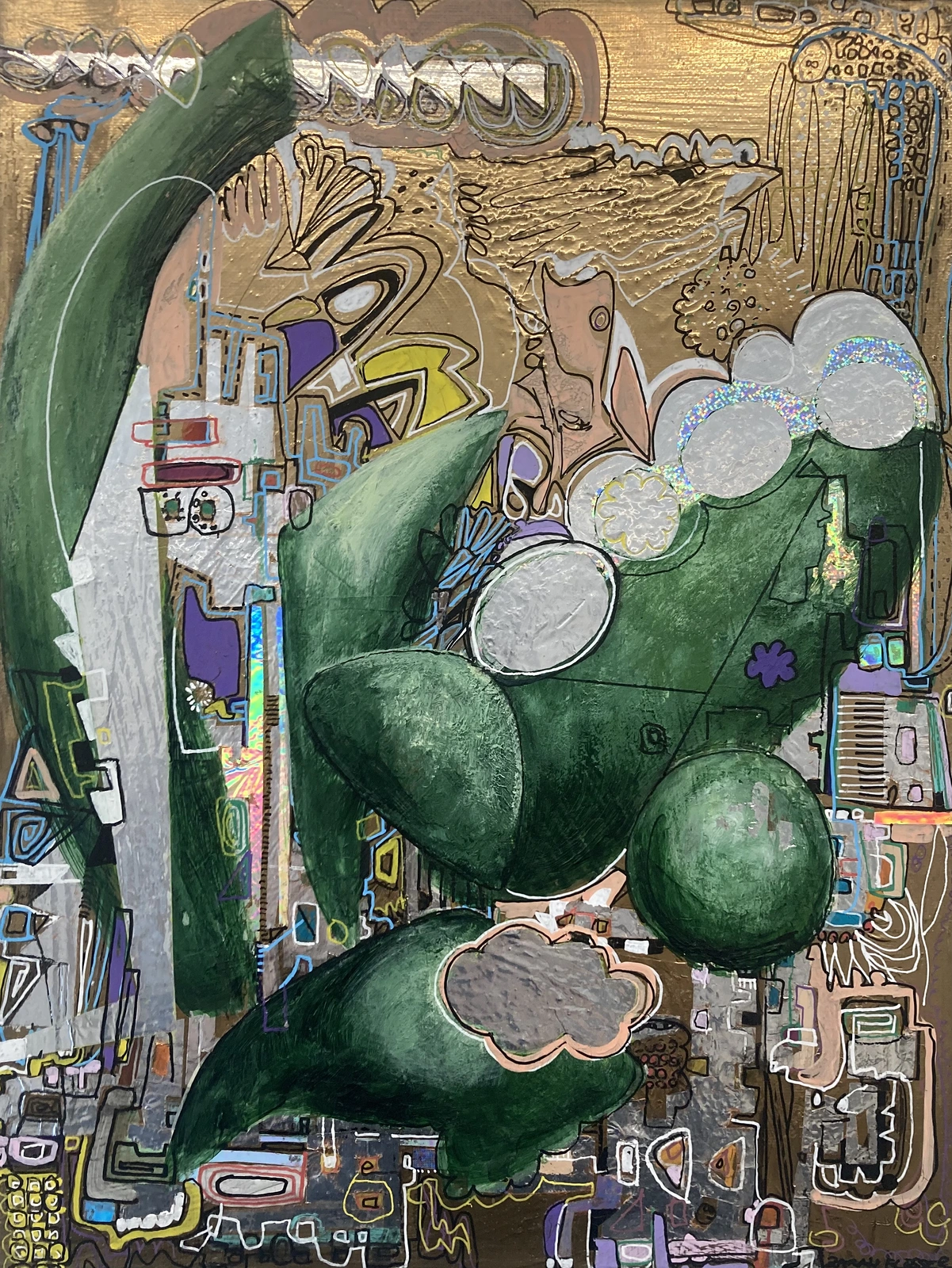 METAMORPHOSIS GARDEN GOLD II av Zarah Flesser