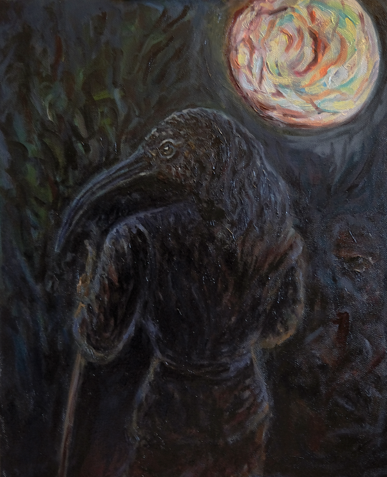 Oljemålning Thoth av Jonas Hansson