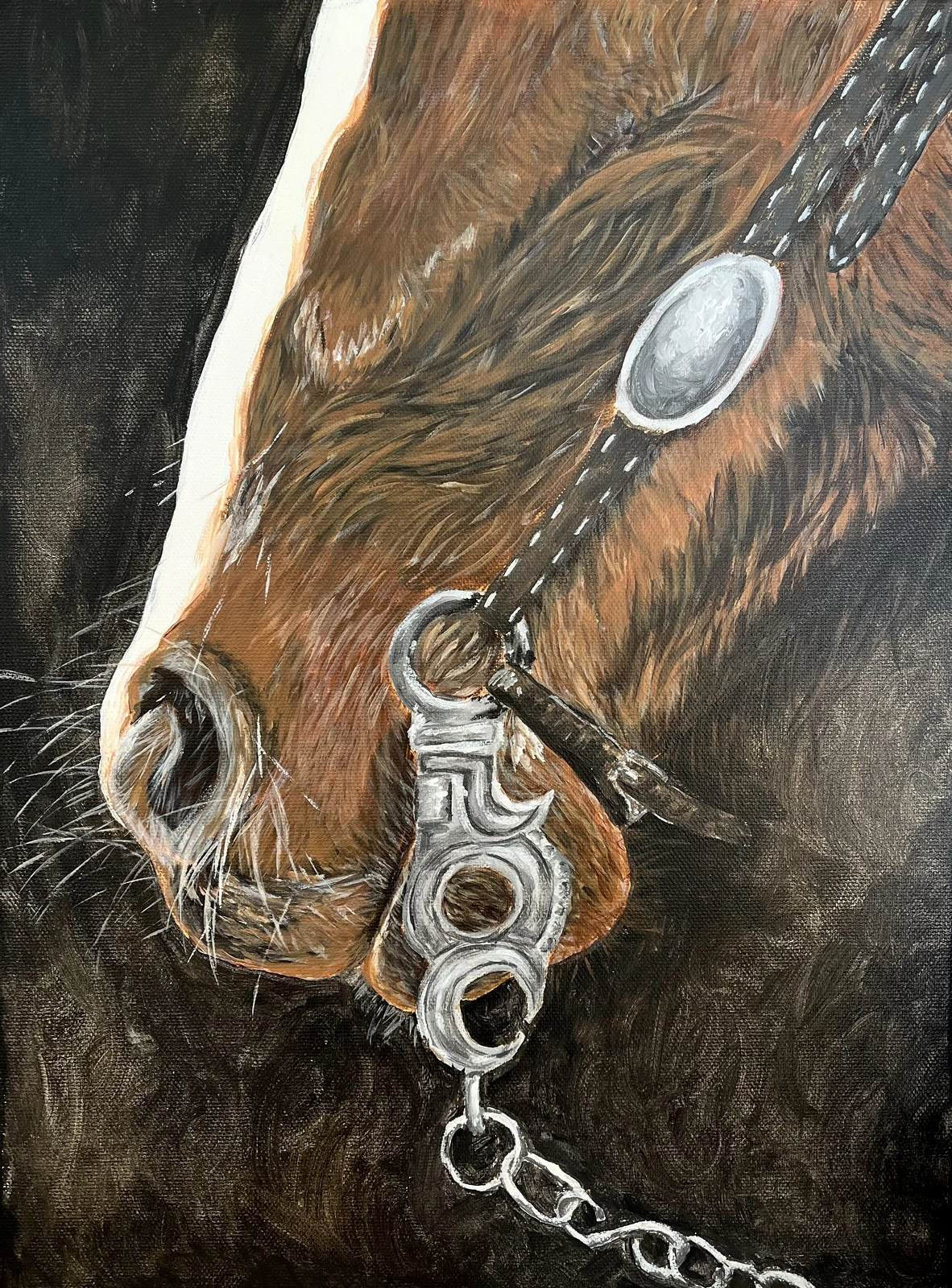 Akrylmålning Chestnut dreams av Rebecka Ferner