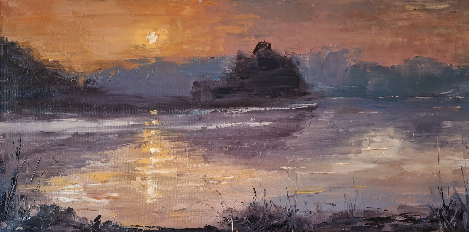 Oljemålning Solnedgång av Pepp_dhd