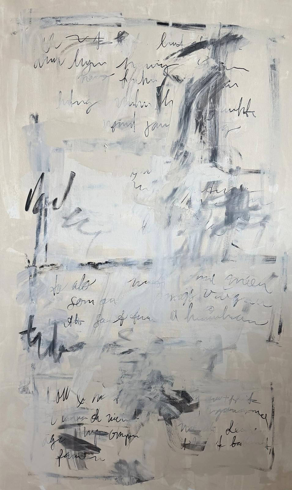 Akrylmålning WORDS & MEANINGS, 12000kr av Annika Vretinger