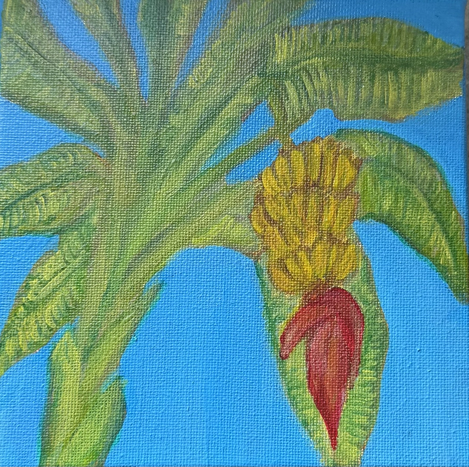 Akrylmålning Banana tree av Akshaya Vidhya