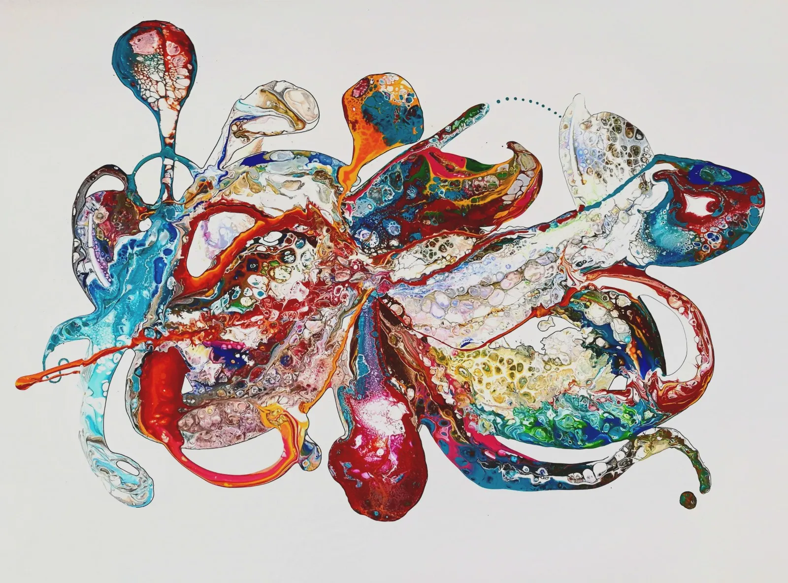 Akrylmålning av Helena Mernissi