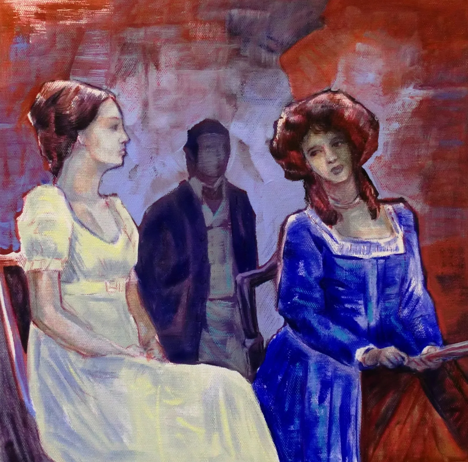 Akrylmålning A surprising development av Daniel Vandinja