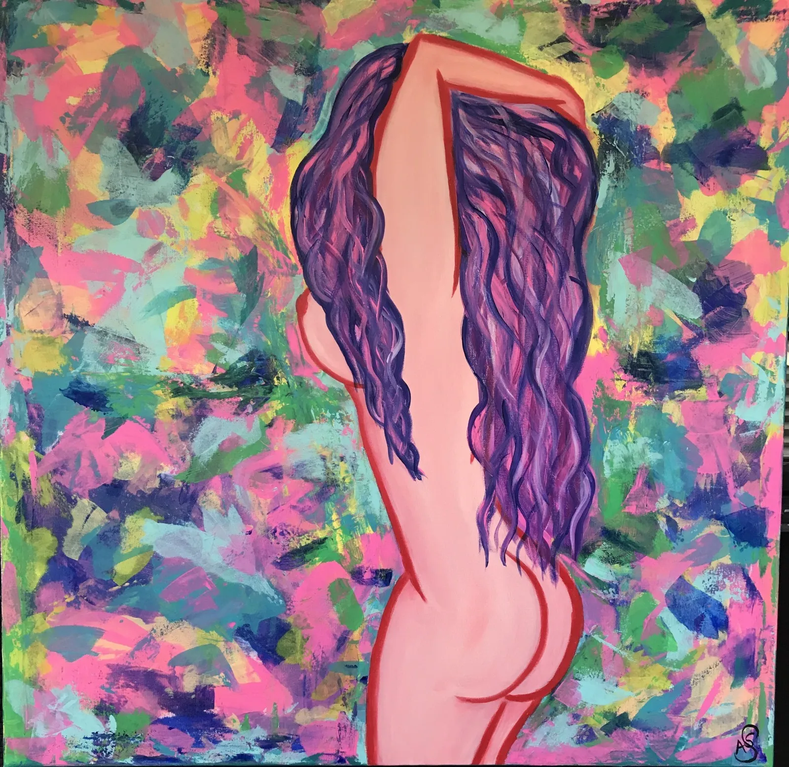 Akrylmålning Divine Colors av Ann-Sofie Stjernkvist