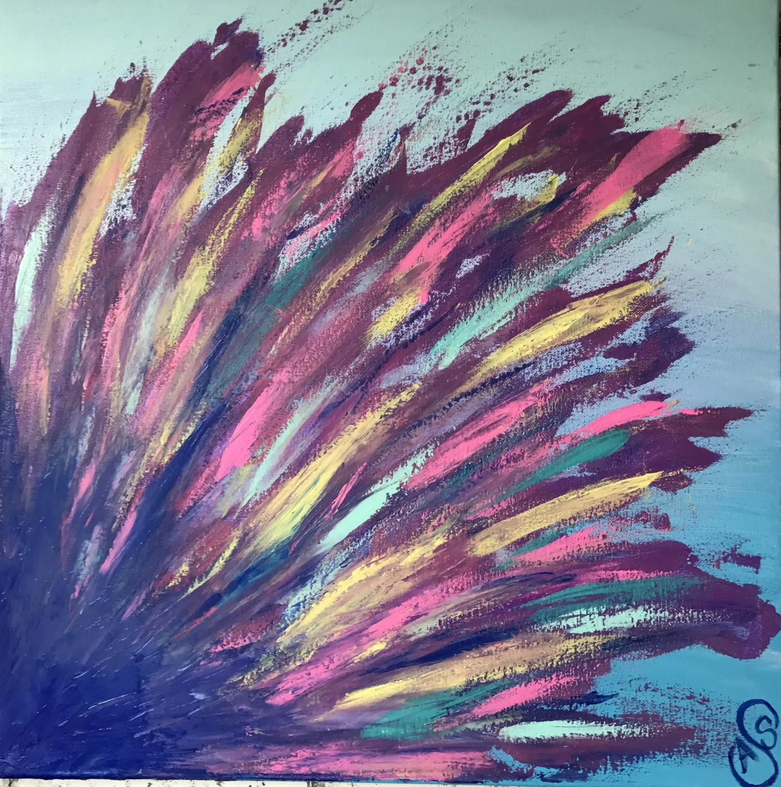 Akrylmålning Spring Awakens 2 av Ann-Sofie Stjernkvist