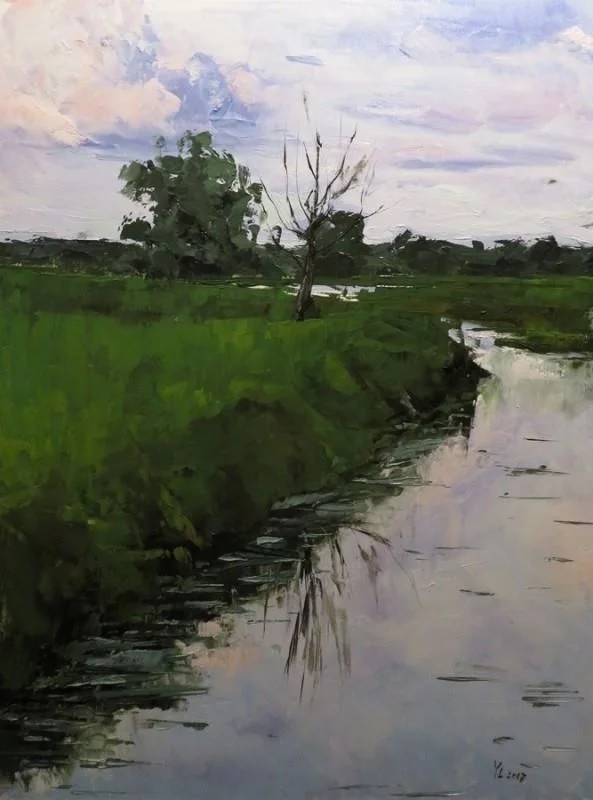 Oljemålning av Yuanyuan Liu