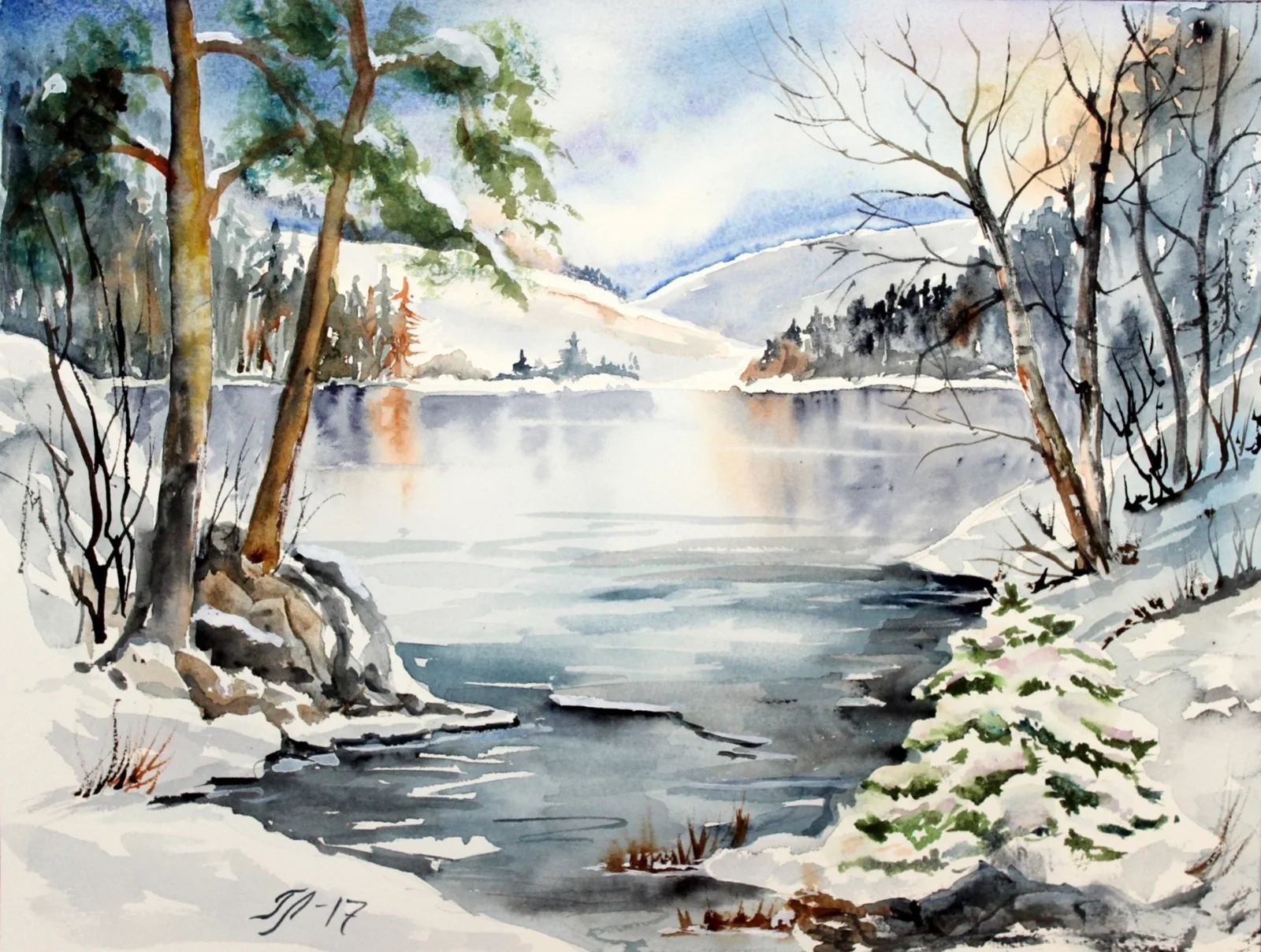 Akvarell av Tanya Lundmark