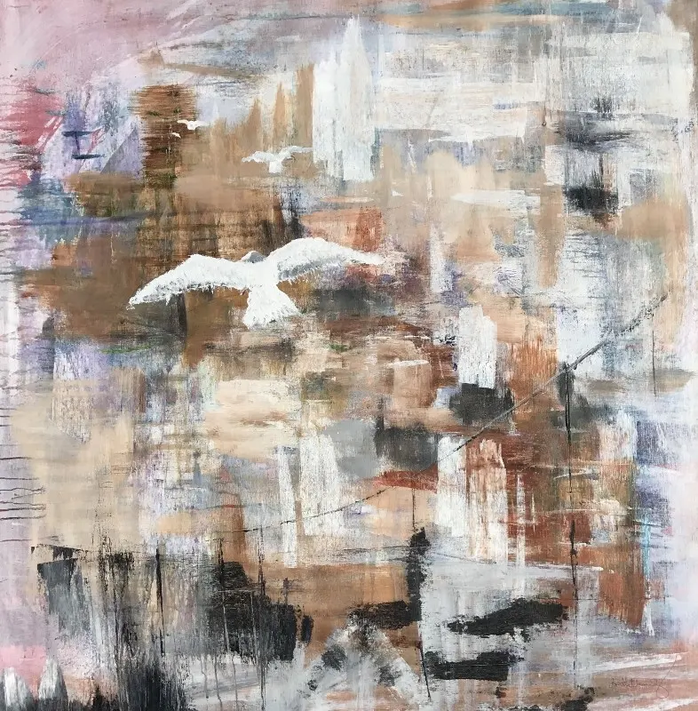 Akrylmålning Freedom av Anette Ekenberg