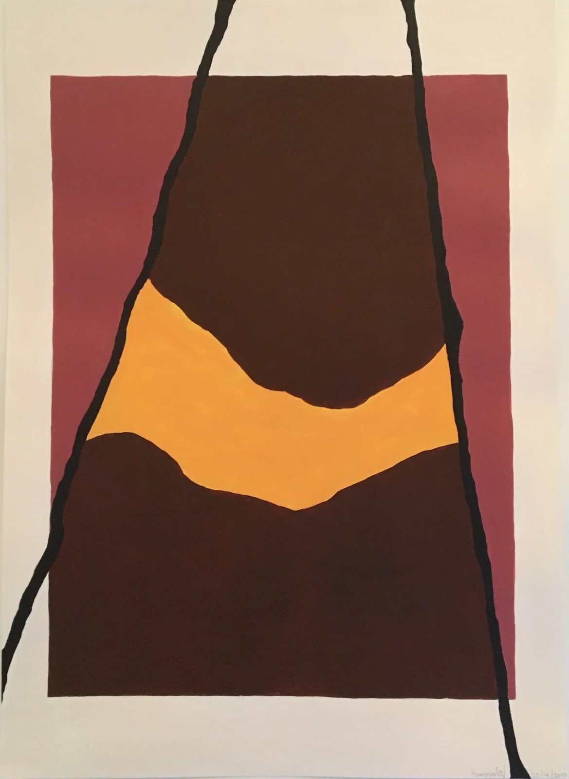 Akrylmålning Untitled 1 av Hampus Wärme