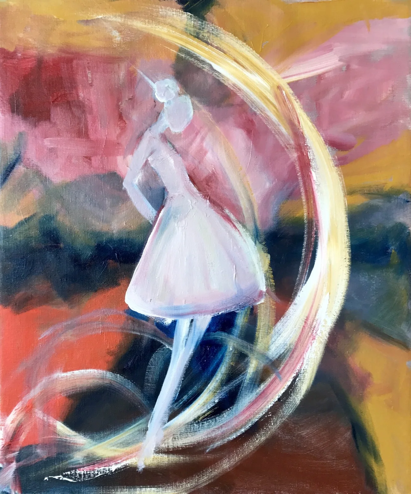Akrylmålning Lady av Anna Wilhelmsson