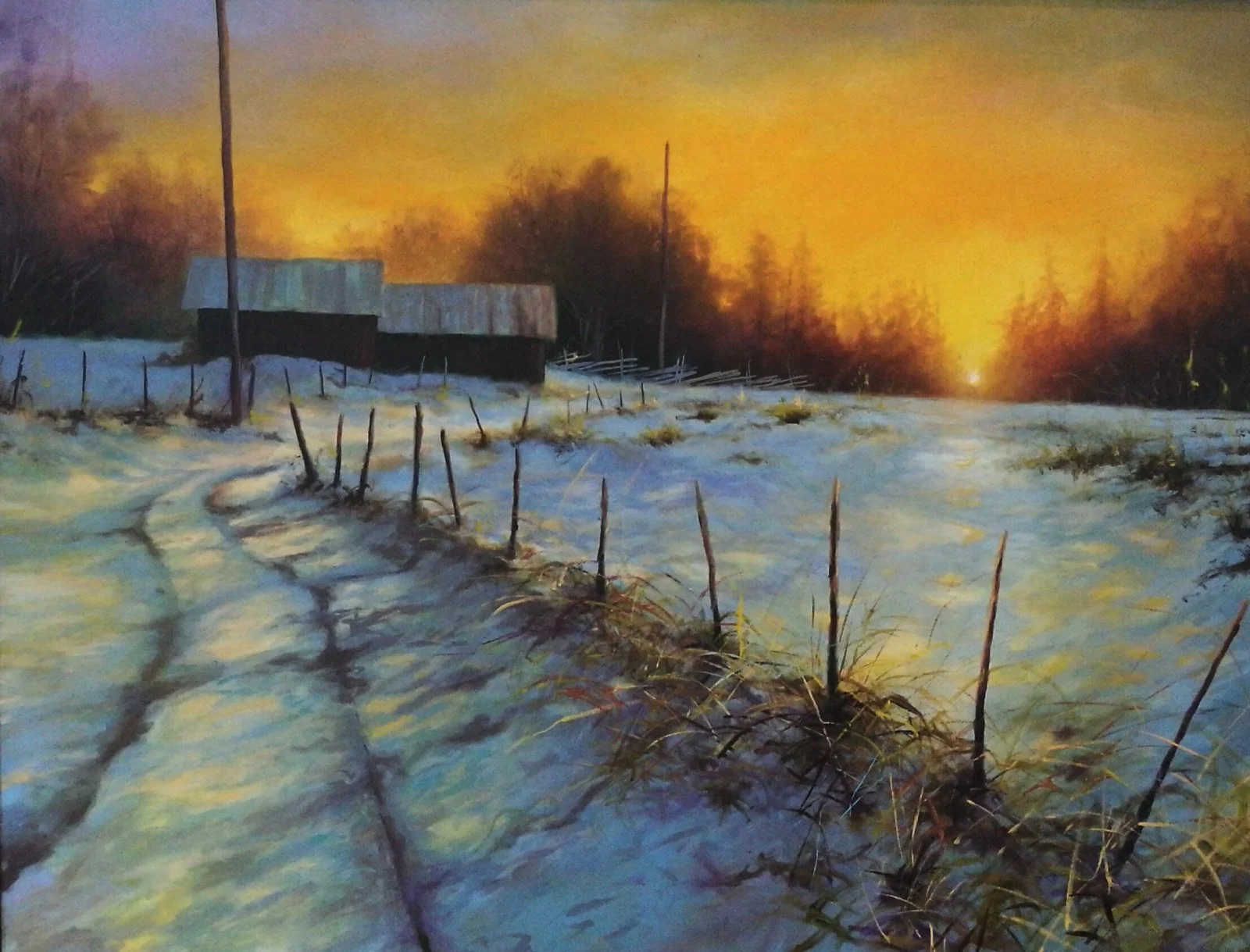 Akrylmålning The sense of spring av Mathias Kärnlund