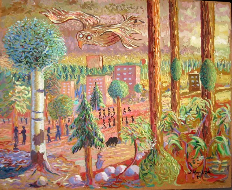 Oljemålning Idyll av Sebastian Marquez