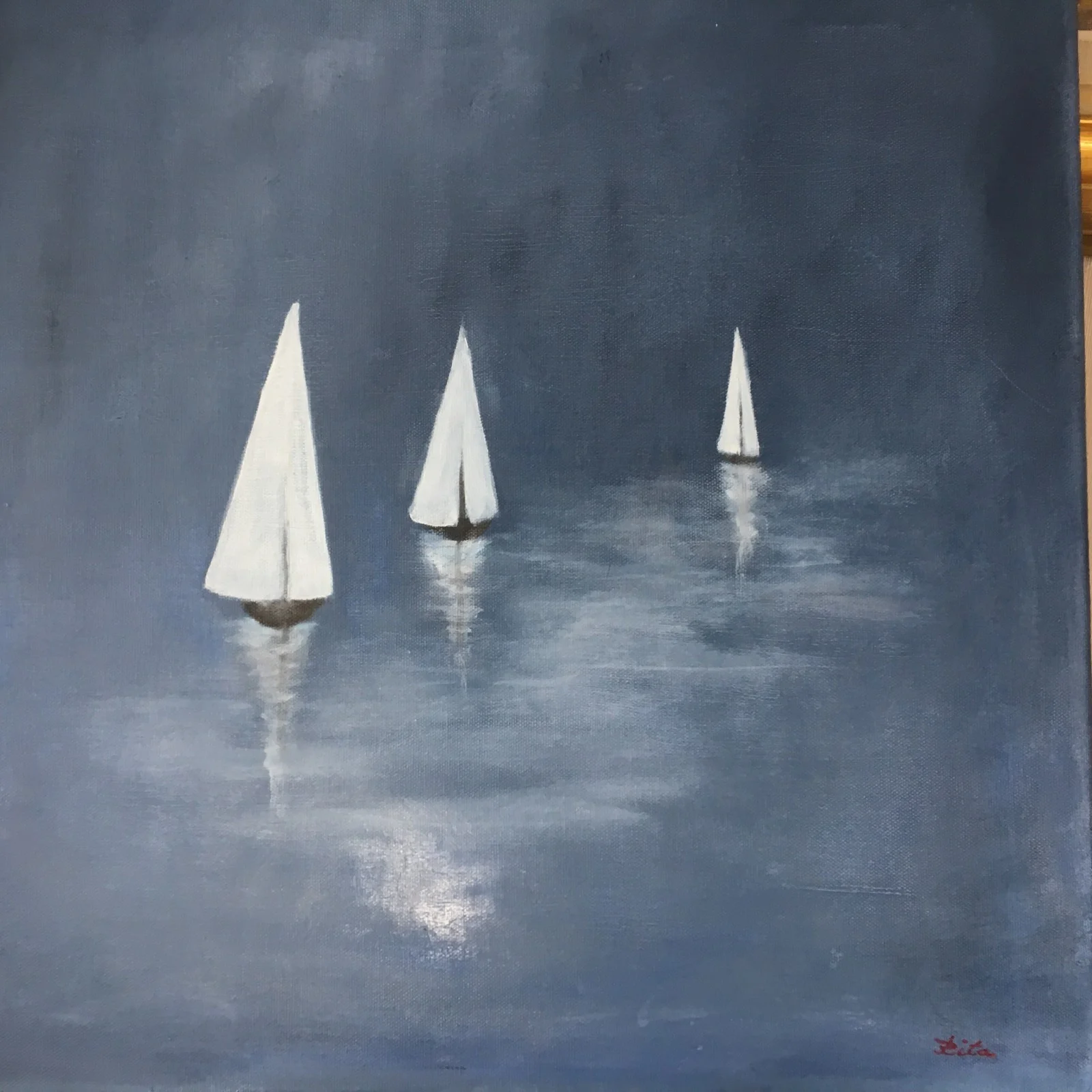 Oljemålning av Rita Börjesson