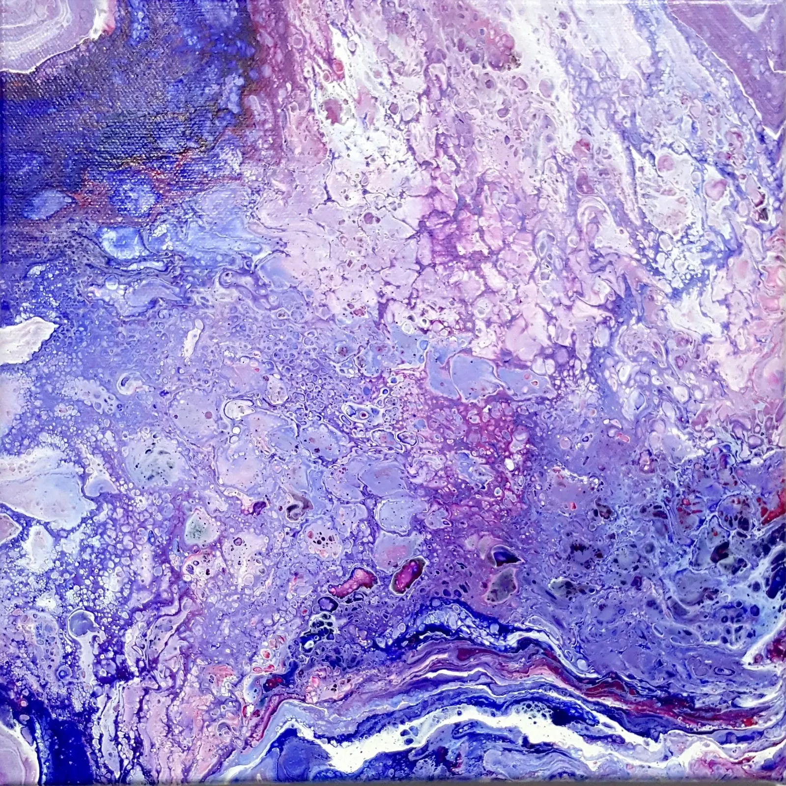 Akrylmålning PURPLE FOG av Karina Kadzhoyan