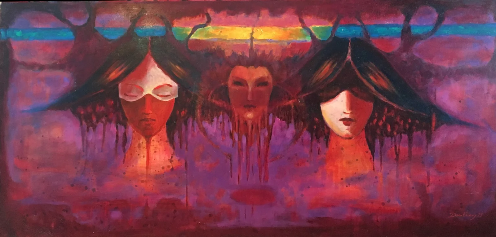 Oljemålning Almas av Dora Krincy