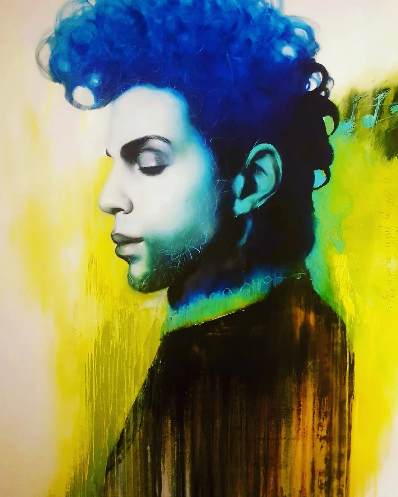 Oljemålning Prince Tribute 2018 av Berne Bucht