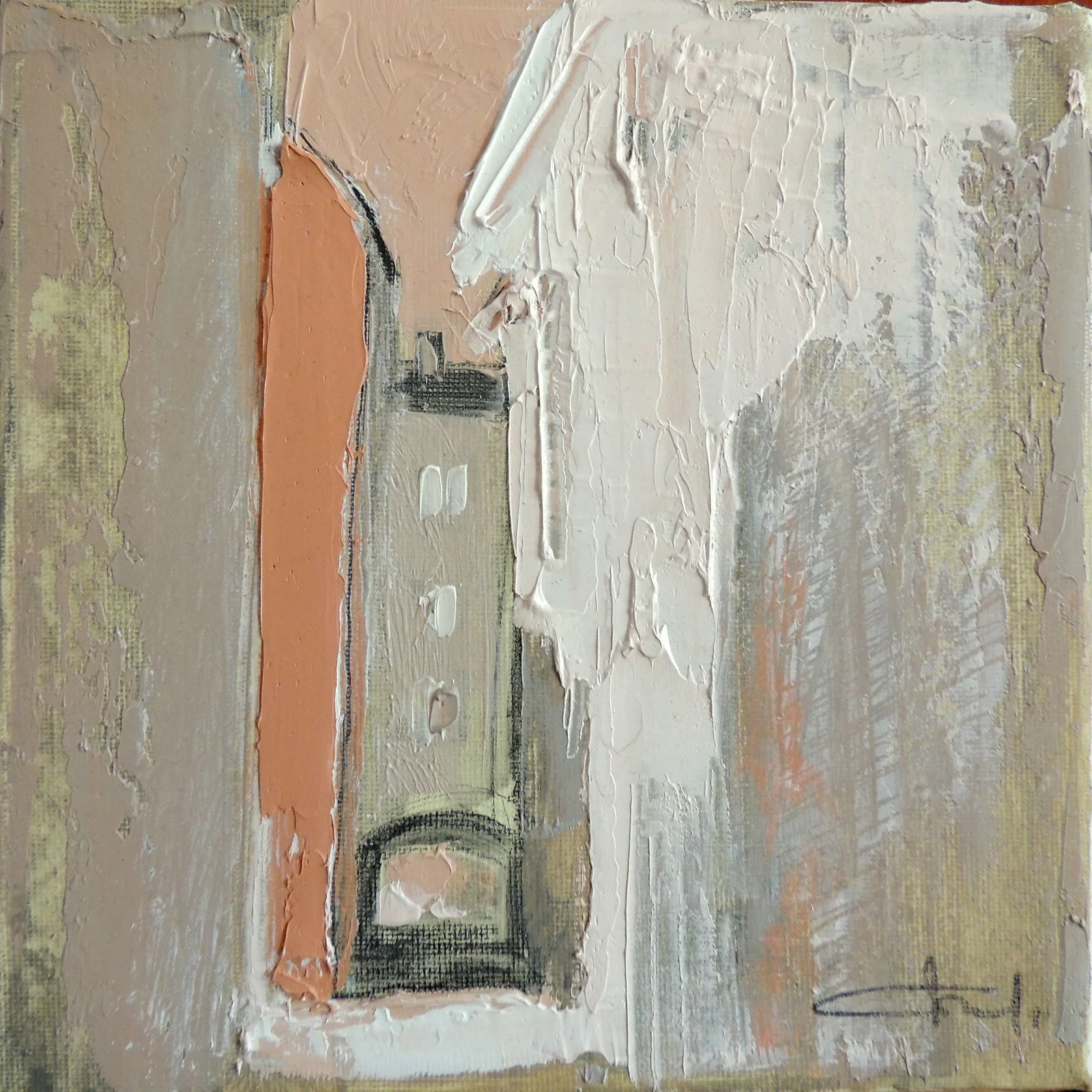 Oljemålning Serie "Passage" av Slavka Velitchkova