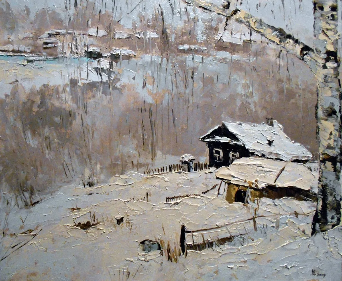 Oljemålning av Yuanyuan Liu