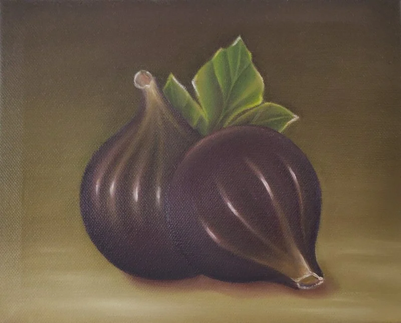 Oljemålning Higos av Martha Tapia