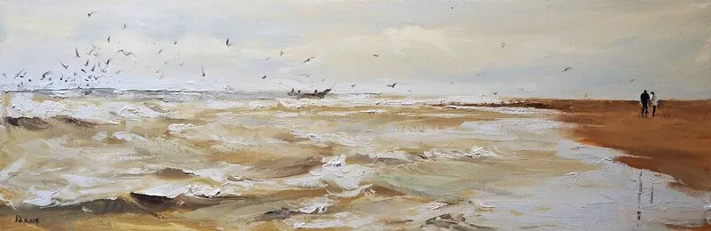Oljemålning av Yuanyuan Liu