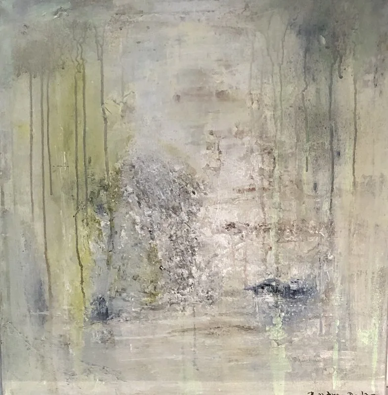 Akrylmålning Gryning av Britt Öhman Rautio