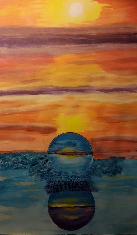 Akrylmålning Bara en droppe av Ellinor Karlsson