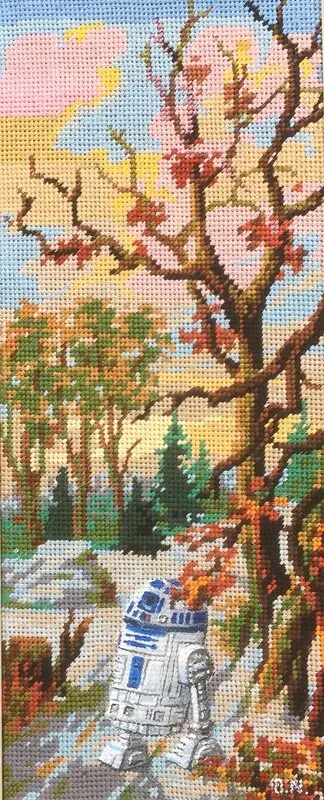 Akrylmålning In to the woods av Ola Art